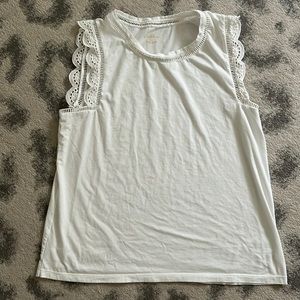 Lilly Pulitzer Agee blouse lace sleeveless top Size XL